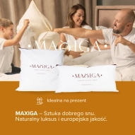 2X PODUSZKA PÓŁPUCHOWA 70x80 4KG RÓŻ ANTYALERGICZNA MIĘKKA 100% BAWEŁNA